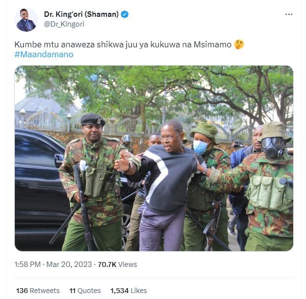 Dr. king'ori shaman dr_kingori kumbe mtu anaweza shikwa juu ya kukuwa na msimamo