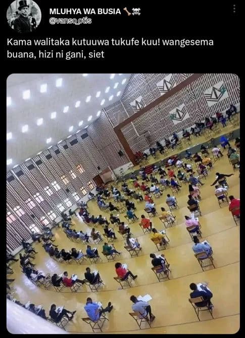 Mluhya wa busia vansoois kama walitaka kutuuwa tukufe kuu! wangesema buana, hizi