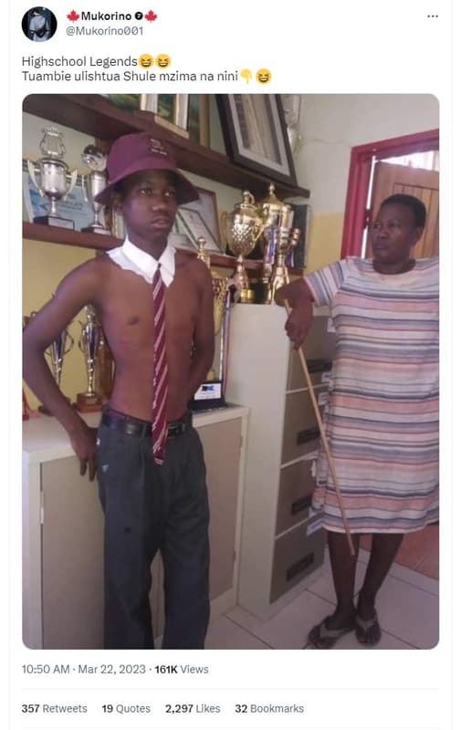 Mukorino mukorino001 highschool legends tuambie ulishtua shule mzima na nini 10.