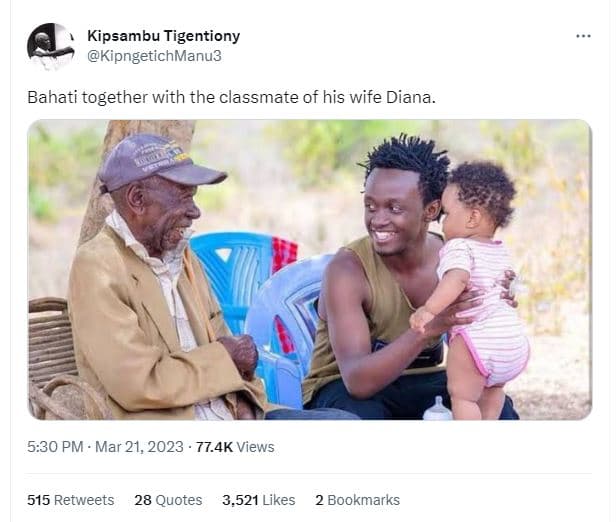 Kipsambu tigentiony kipngetichmanu3 bahati together with the classmate of his wi