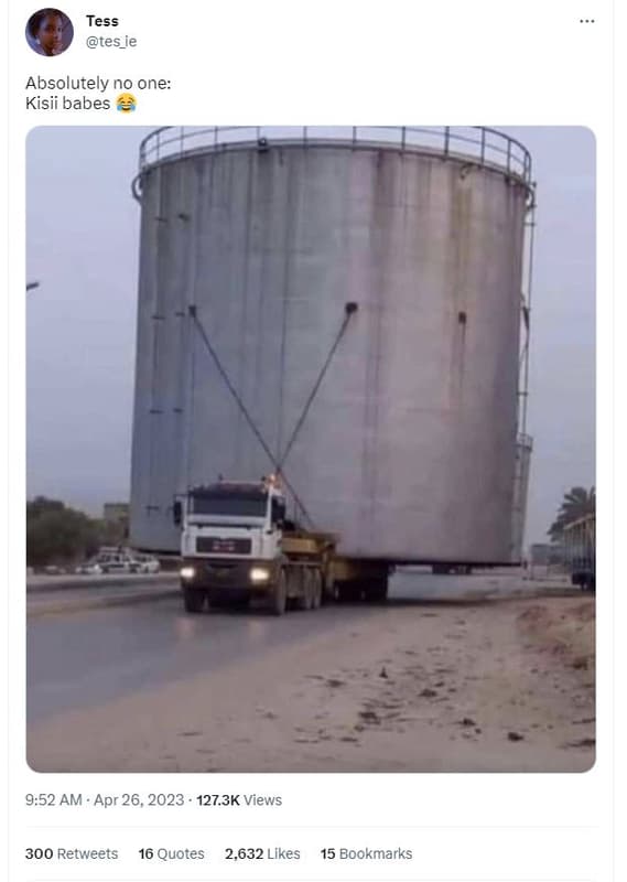 Tess tes_ie absolutely no one kisii babes 9.52 am . apr 26, 127.3k views 300 ret