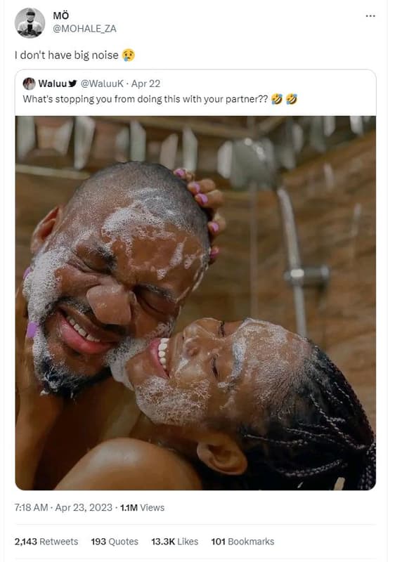 Mö mohale_za don't have big noise waluuy waluuk . apr 22 what's stopping you fro