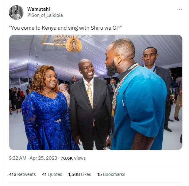 Wamutahi son_of_laikipia you come to kenya and sing with shiru wa gp 9.32 am apr