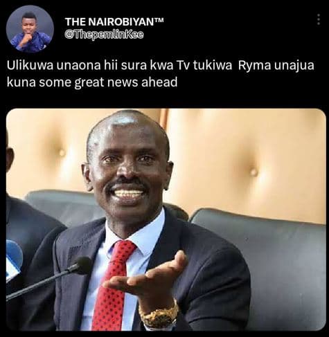 The nairobiyantm thepeuliukee ulikuwa unaona hii sura kwa tv tukiwa ryma unajua