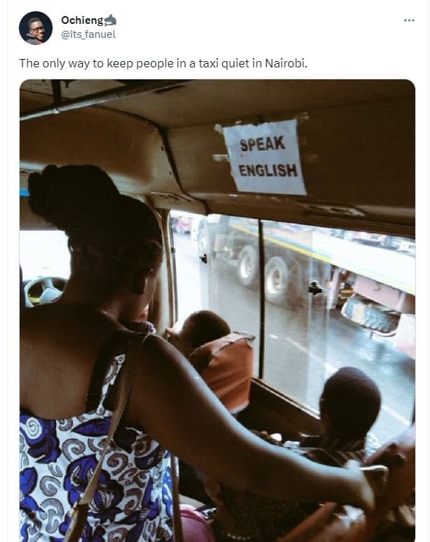 Ochieng its_fanuel the only way to keep people in a taxi quiet in nairobi. speak