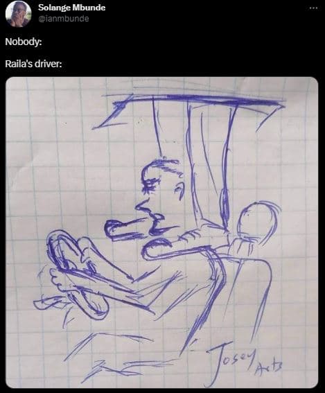 Solange mbunde ianmbunde nobody raila's driver desb