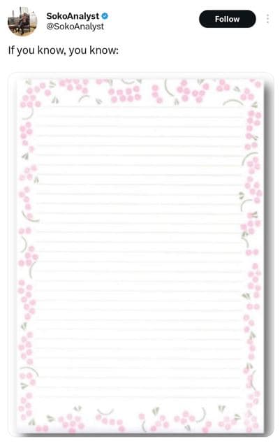 Sokoanalyst sokoanalyst follow if you know you know