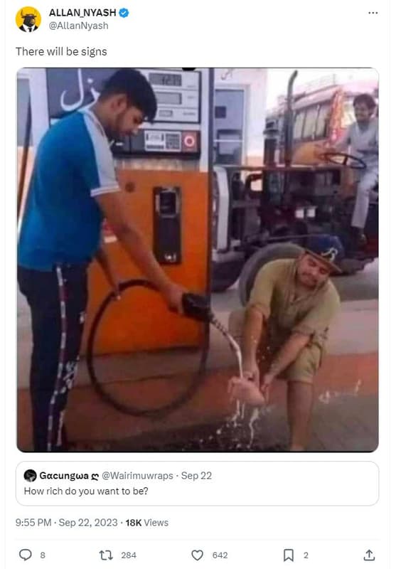 Allan_nyash allannyash there will be signs gacungwa wairimuwraps sep 22 how rich