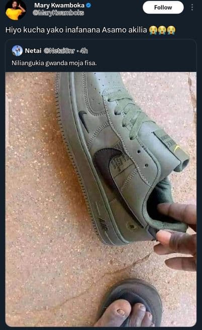 Mary kwamboka maryknluiboks follow hiyo kucha yako inafanana asamo akilia 000 ne