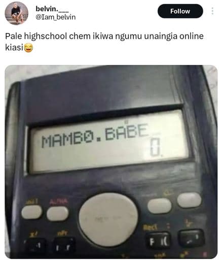 Belvin_ iam_belvin follow pale highschool chem ikiwa ngumu unaingia online kiasi