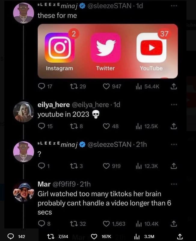 Sl e e z eminaj sleezestan 1d these for me 1 37 instagram twitter youtulbe 0 17