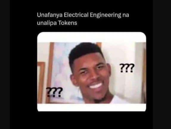 Unafanya electrical engineering na unalipa tokens