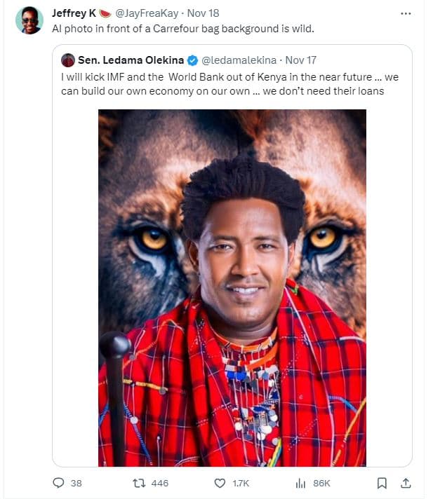 Jeffrey k jayfreakay nov 18 al photo in front of carrefour bag background is wil