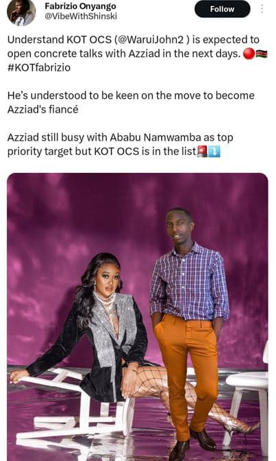 Fabrizio onyango vibewithshinski follow understand kot ocs waruijohn2 is expecte