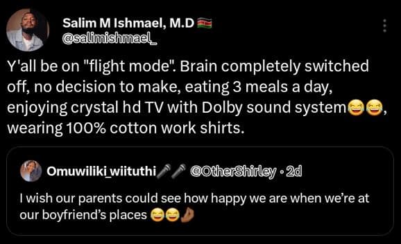 Salim m ishmael, m.d salfmishmael y'all be on flight mode brain completely switc