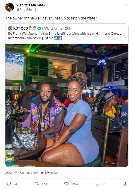 Vladimir bin laden andymaina the owner of the well never lines up to fetch the w