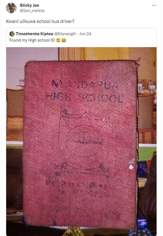 Sticky joe iam_meista kwani ulikuwa school bus driver? timoshenko kiptoo kianang