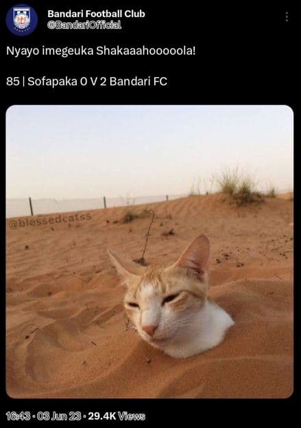 Bandari football club bandarfoflfcial nyayo imegeuka shakaaahooooola! 85 sofapak