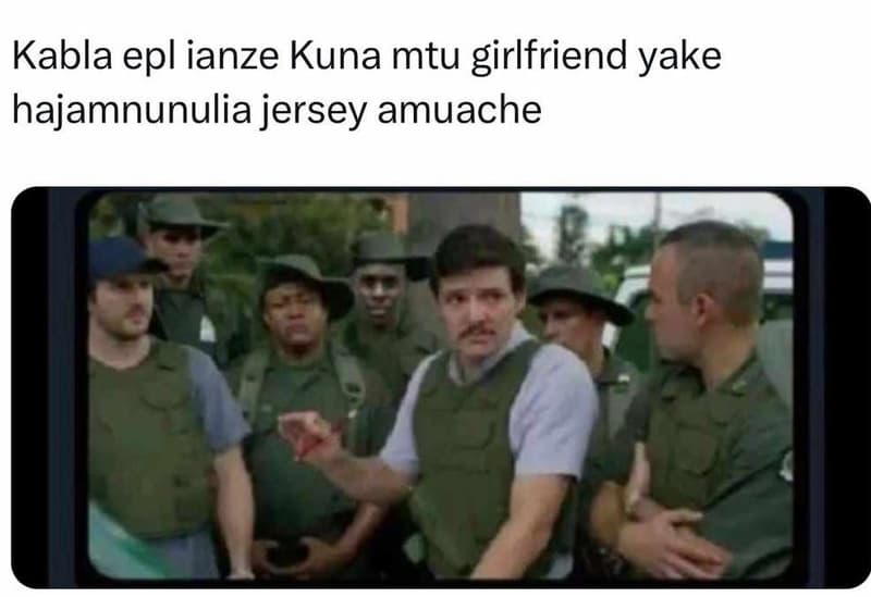Kabla epl ianze kuna mtu girlfriend yake hajamnunulia jersey amuache