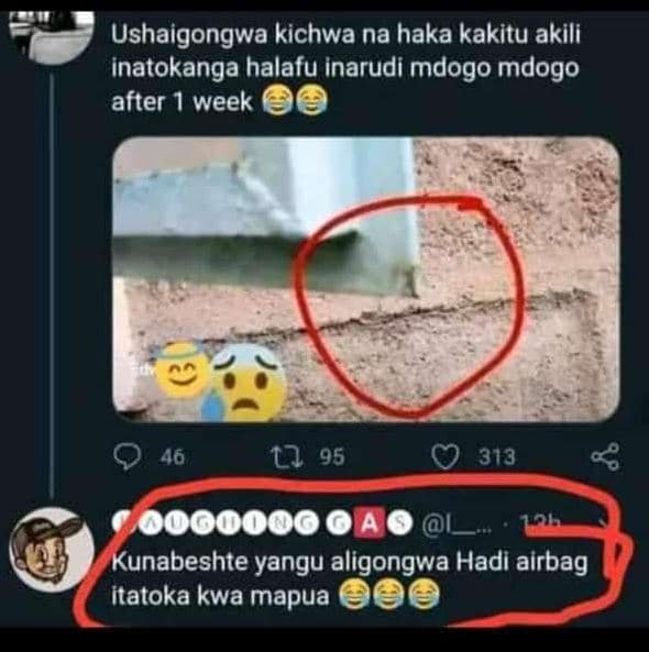 Ushaigongwa kichwa na haka kakitu akili inatokanga halafu inarudi mdogo mdogo af