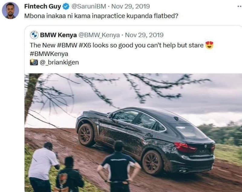 Fintech guy sarunibm nov 29, mbona inakaa ni kama inapractice kupanda flatbed? b