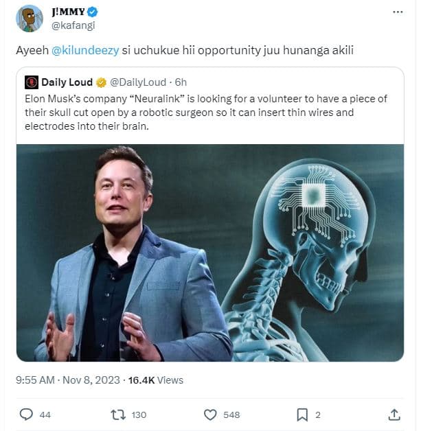 J'mmy kafangi ayeeh kilundeezy si uchukue hii opportunity juu hunanga akili dail