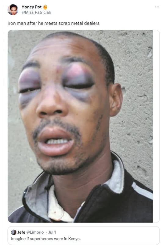 Honey pot miss_patriciah iron man after he meets scrap metal dealers jefe limori