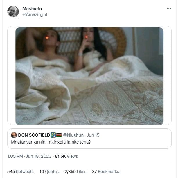 Masharla amazin_mf don scofielde njughun jun 15 mnafanyanga nini mkingoja iamke