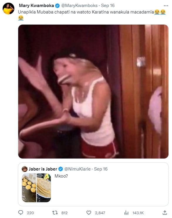 Mary kwamboka marykwamboks sep 16 unapikia mubaba chapati na watoto karatina wan