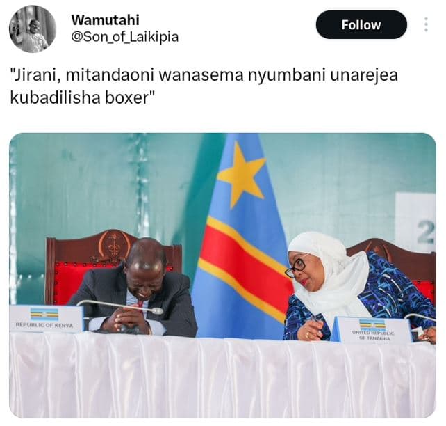 Wamutahi son_of_laikipia follow jirani, mitandaoni wanasema nyumbani unarejea ku