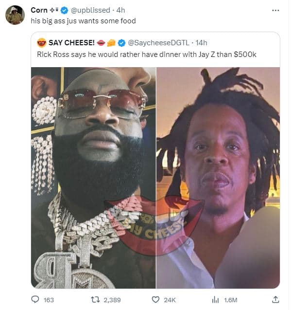 Corn upblissed 4h his big ass jus wants some food say cheese! saycheesedgtl ' 14