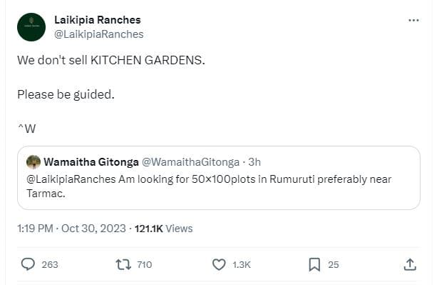 Laikipia ranches laikipiaranches we don't sell kitchen gardens. please be guided
