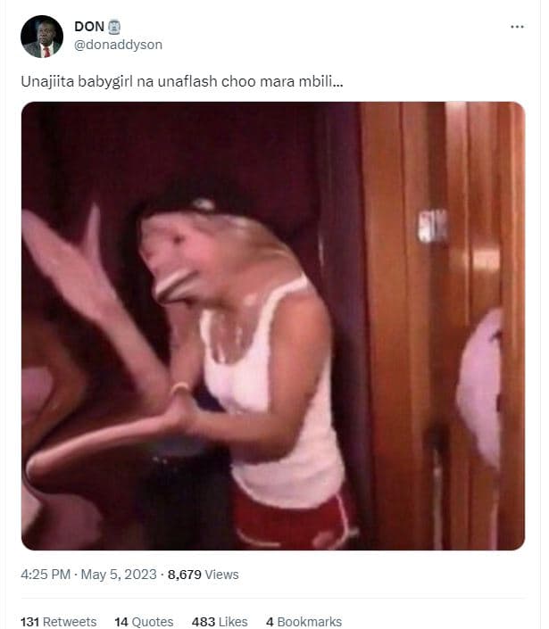 Don donaddyson unajiita babygirl na unaflash choo mara mbili_ 4.25 pm may 5, 8,6