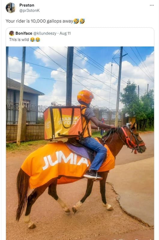 Preston pr3stonk your rider is 10,000 gallops away 9 9 boniface kilundeezy . aug