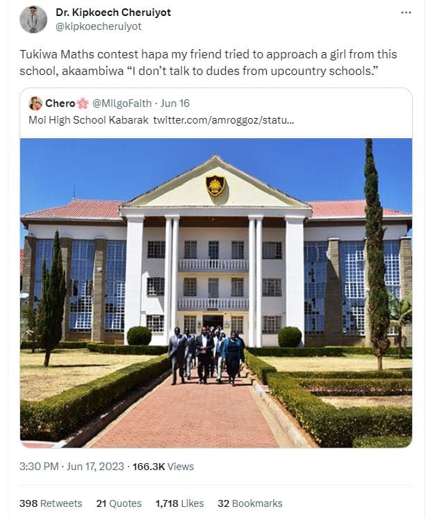 Dr. kipkoech cheruiyot kipkoecheruiyot tukiwa maths contest hapa my friend tried