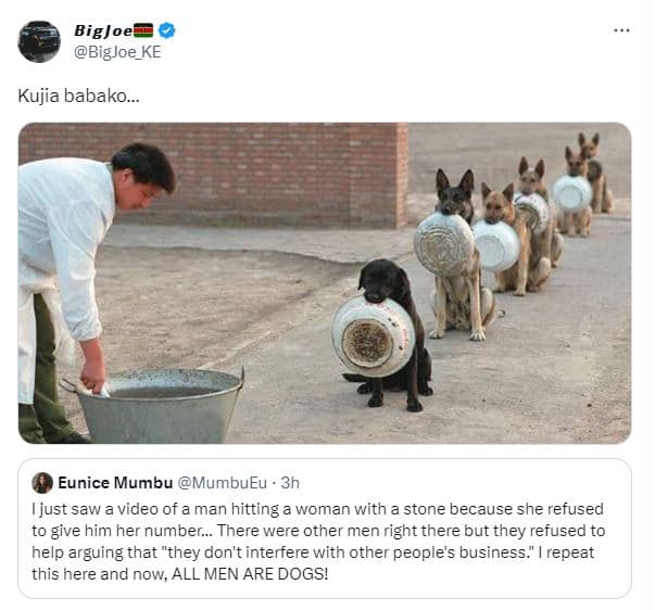 Bigjoe bigjoe_ke kujia babako . eunice mumbu mumbueu 3h ijust saw a video of a m