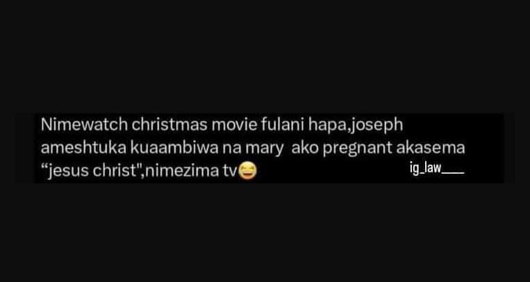 Nimewatch christmas movie fulani hapa,joseph ameshtuka kuaambiwa na mary ako pre