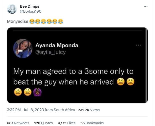 Bee dimps bogosilo0 monyedise aa564 ayanda mponda ayiie_juicy my man agreed to a