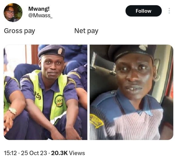 Mwang! mwass follow gross pay net pay 15.12 25 oct 23 20.3k views