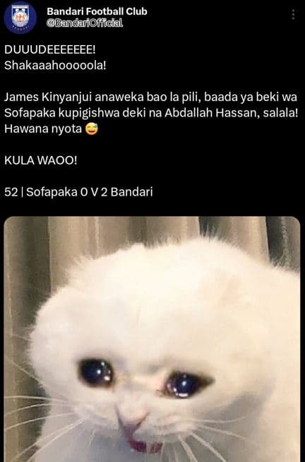 Bandari football club bandarfofffcial duuudeeeeeee! shakaaahooooola! james kinya