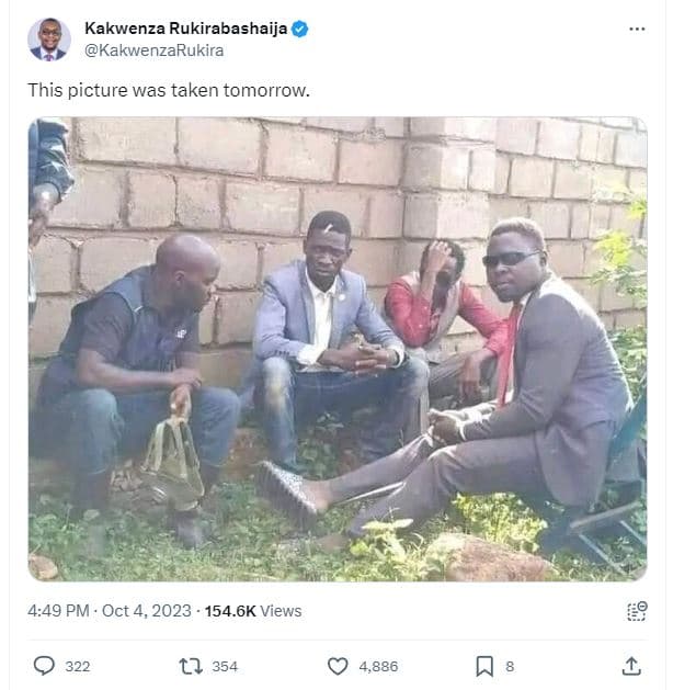 Kakwenza rukirabashaija kakwenzarukira this picture was taken tomorrow. 4.49 pm