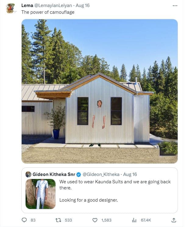 Lema lemayianleiyan aug 16 the power of camouflage gideon kitheka snr giceon_kit