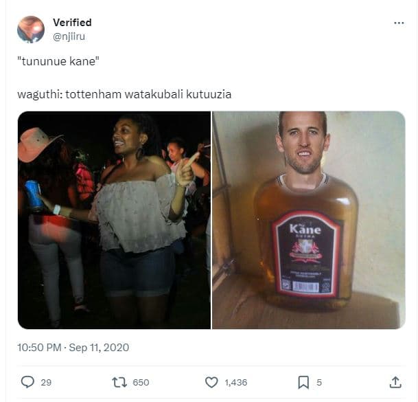 Verified njiiru tununue kane waguthi tottenham watakubali kutuuzia 10.50 pm sep