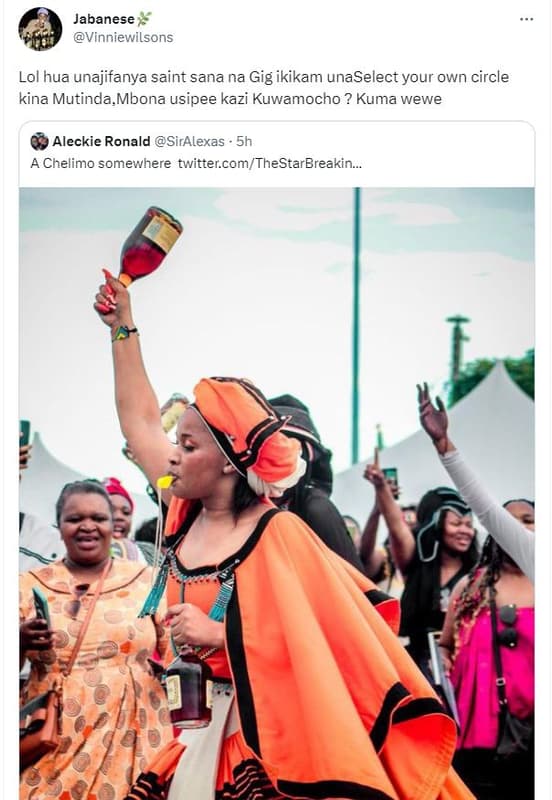 Jabanese vinniewilsons lol hua unajifanya saint sana na gig ikikam unaselect you