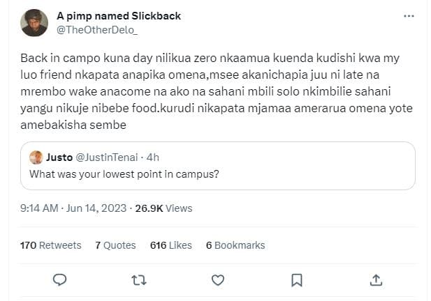 A pimp named slickback theotherdelo back in campo kuna day nilikua zero nkaamua