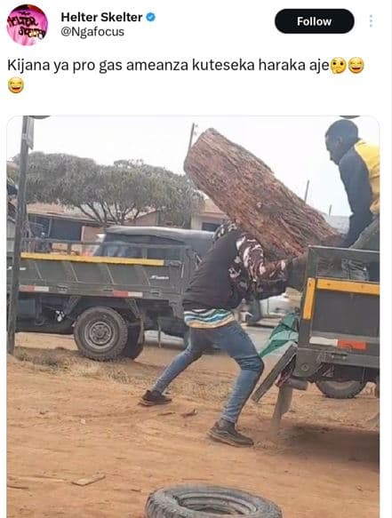 Helter skelter ngafocus follow kijana ya pro gas ameanza kuteseka haraka aje