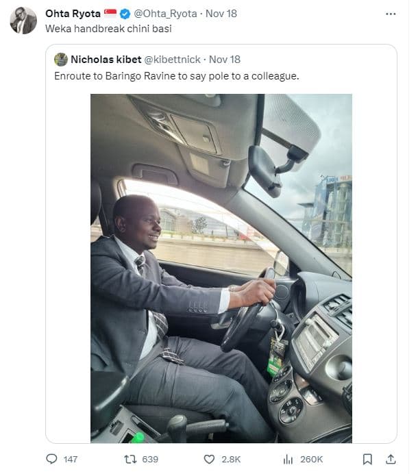 Ohta ryota ohta_ryota nov 18 weka handbreak chini basi nicholas kibet kibettnick
