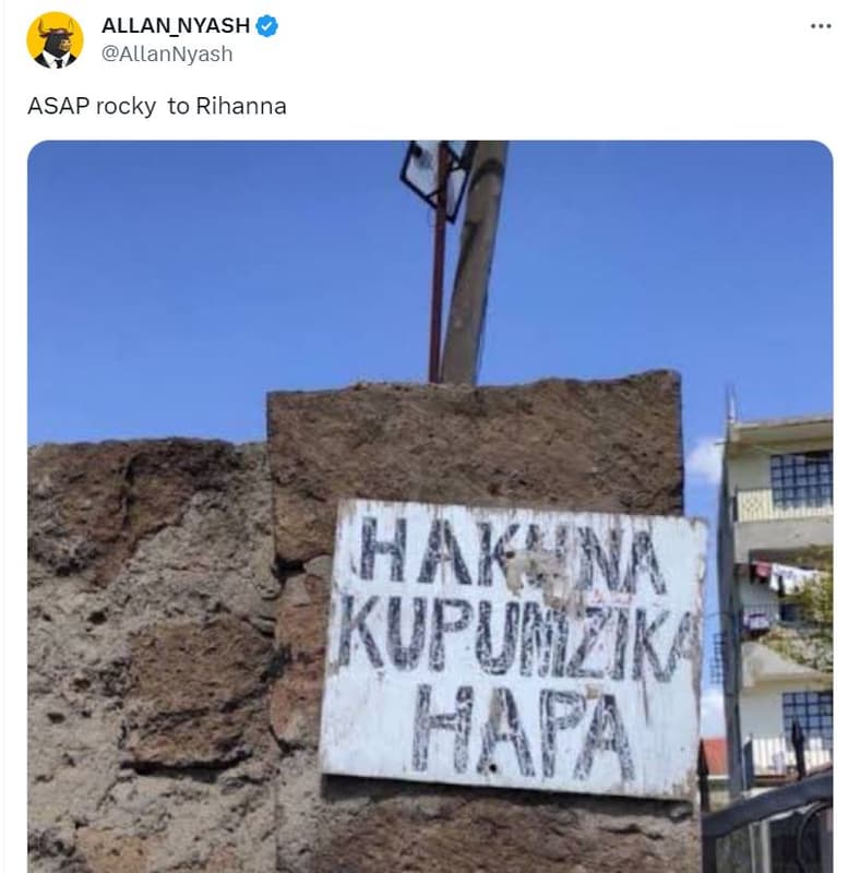 Allan_nyash allannyash asap rocky to rihanna hakni kufunzka hafa