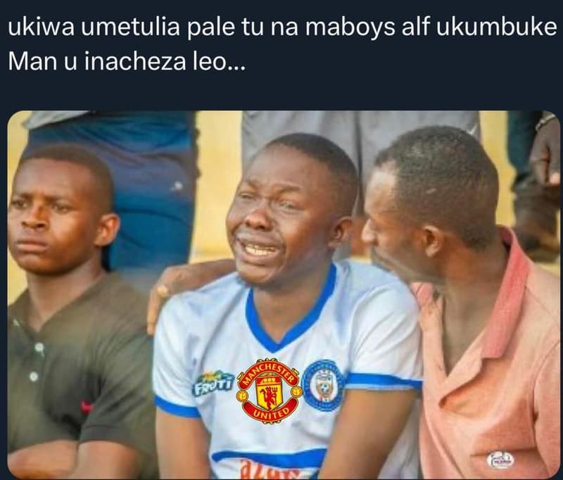 Ukiwa umetulia pale tu na maboys alf ukumbuke man u inacheza leo . uniie gestea