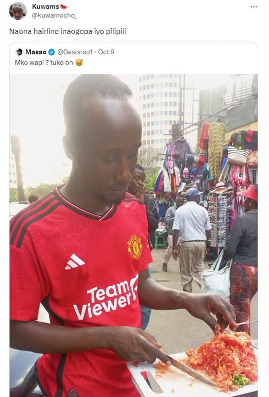 Kuwams kuwamocho naona hairline inaogopa iyo pilipili masao gesonso1 oct 9 mko w